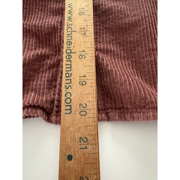 American Eagle Cropped Corduroy Shacket Shirt Jacket Boxy Oversized Size S - Picture 7 of 16